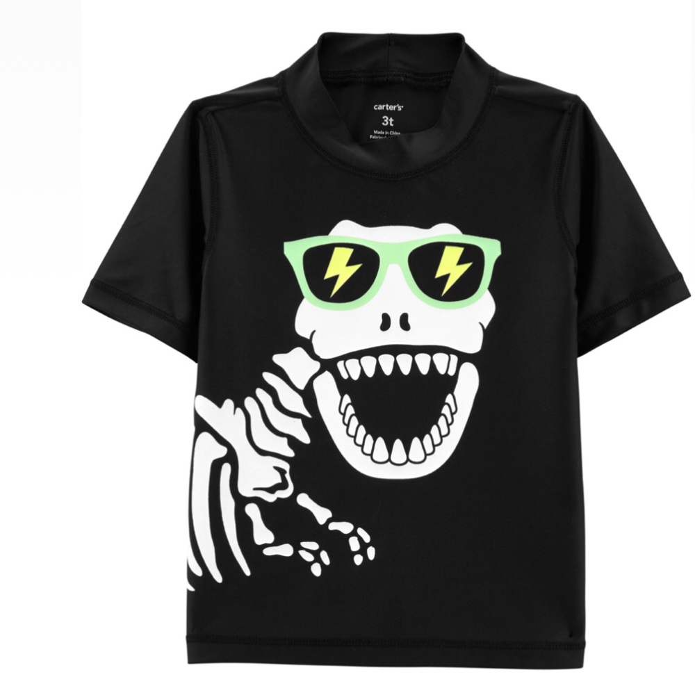 Carter’s Dinosaur Skeleton Rashgaurd